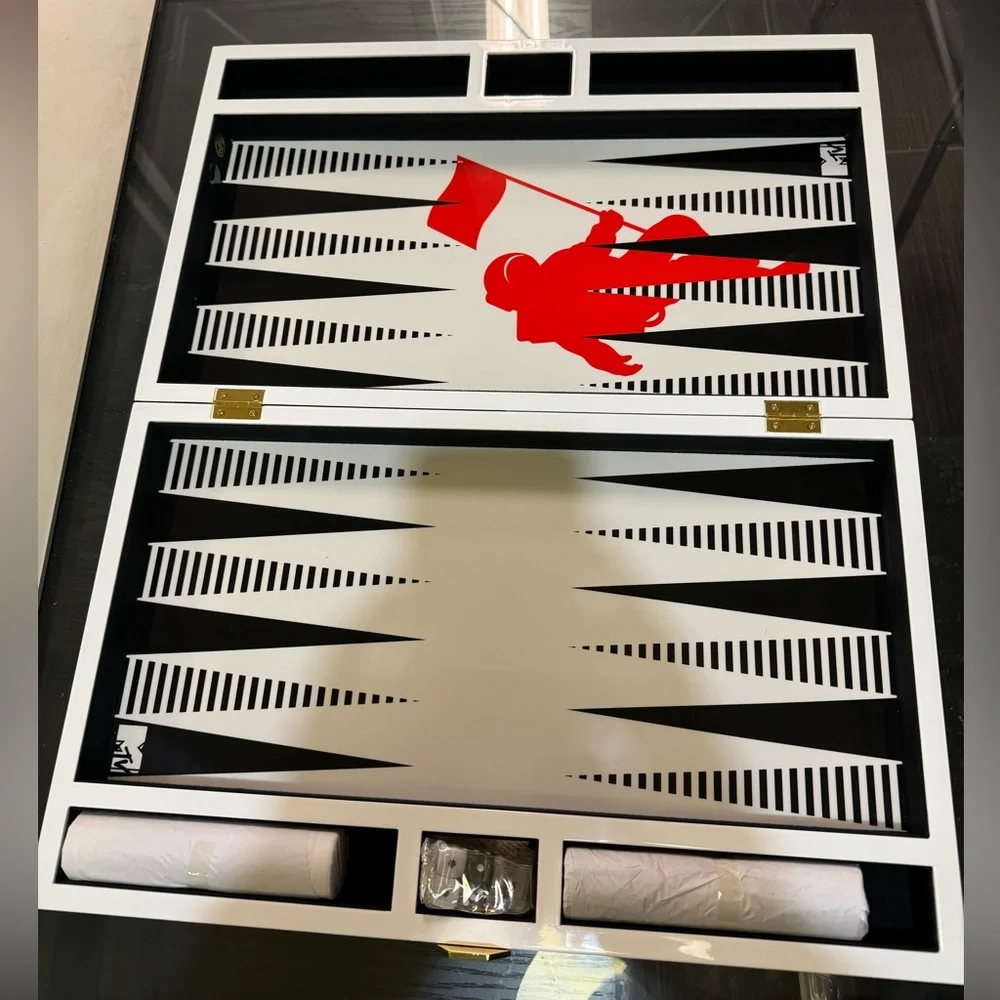 Jonathan Adler x MTV Op Art Moonman limited Backgammon set Special Edition Rare